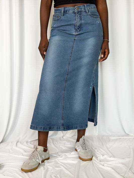 Maxi Denim Skirt [38]