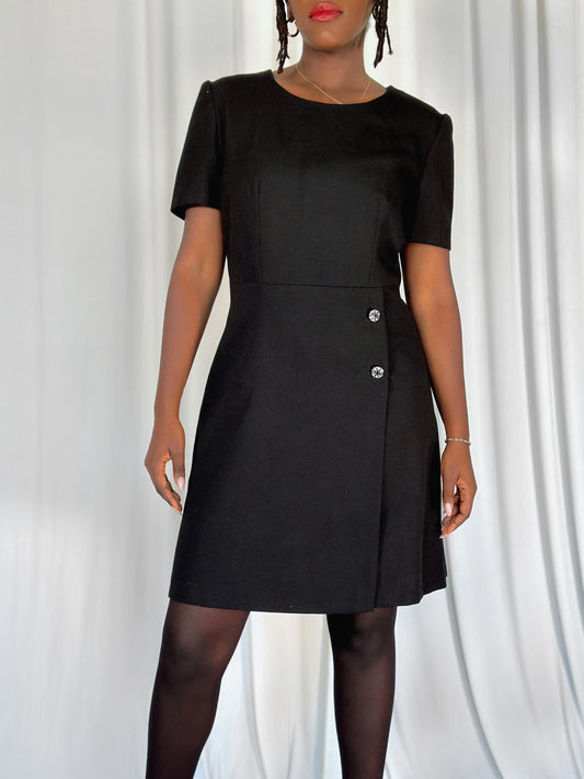 Wool Black Dress [42]