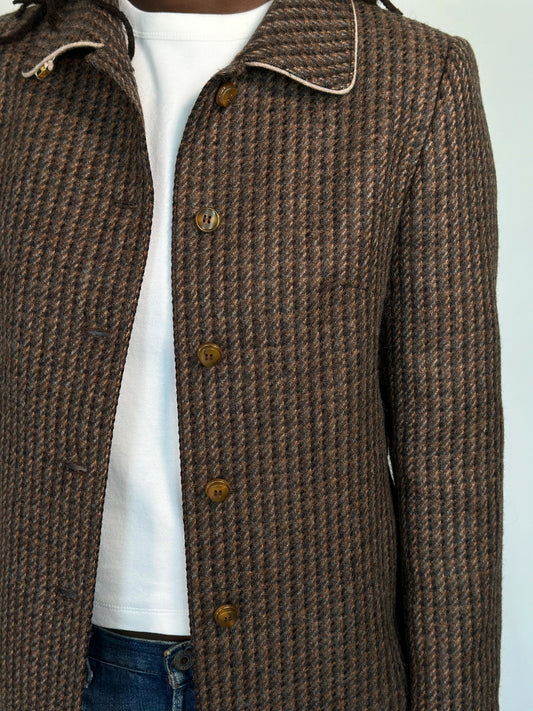 Brown Tweed Blazer [M]