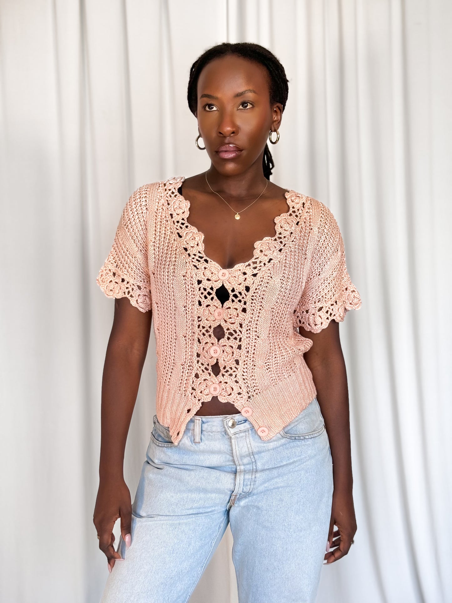 Vintage Crochet Top [L]