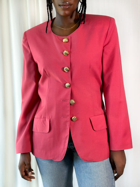 Vintage Pink Blazer [M]