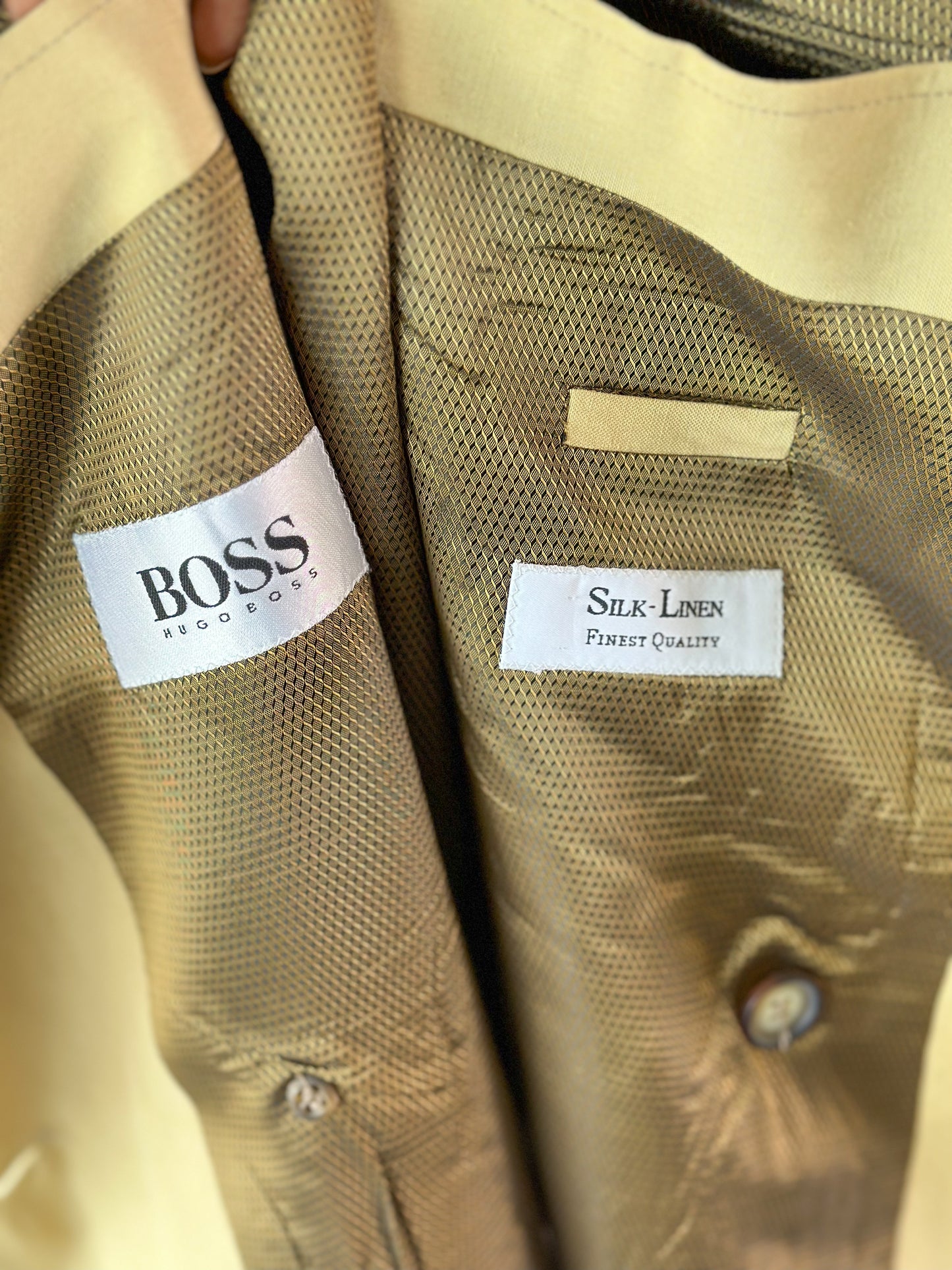 Blazer en lin et soie Hugo Boss