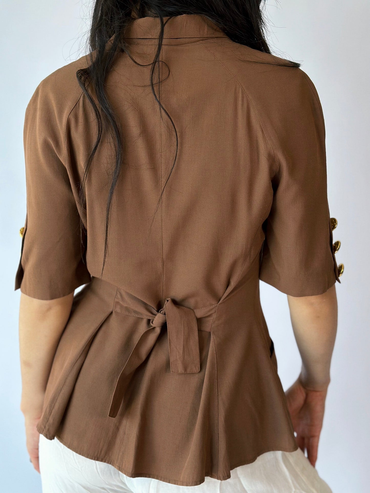 Brown Gold Blouse [M/L]