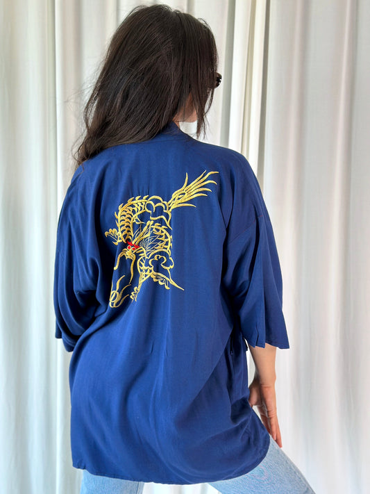 Dragon Blue Kimono