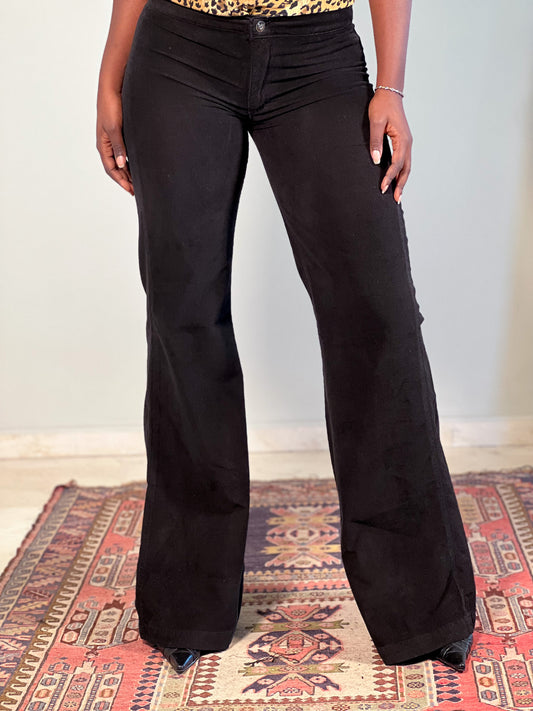 Black Wide Trousers [38]