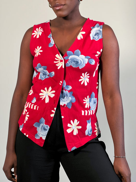 Gilet fleuri [S]