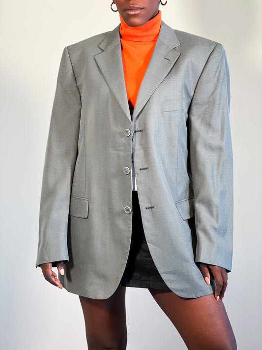 Blazer oversize gris