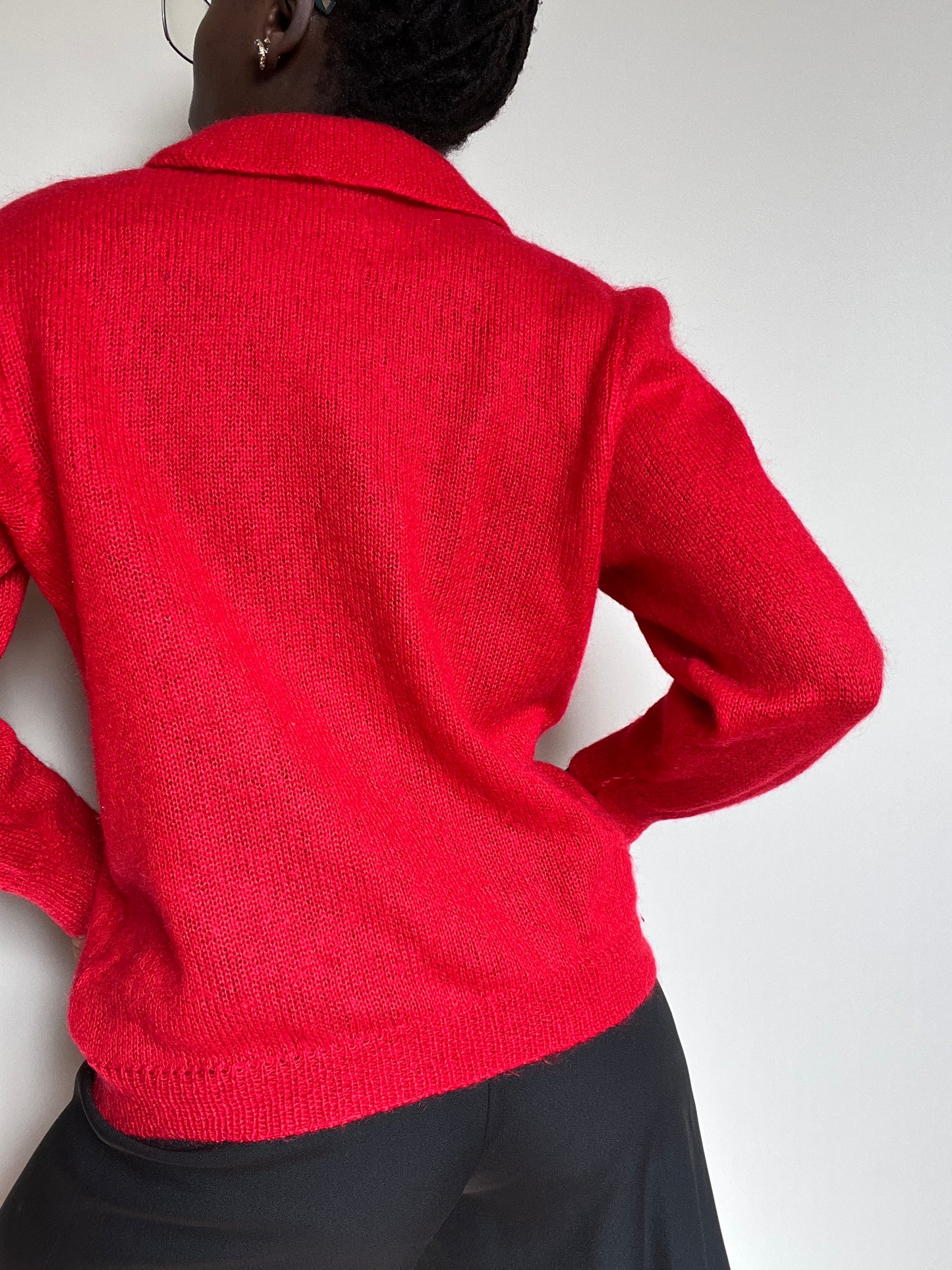 Red Mohair Sweater [M]